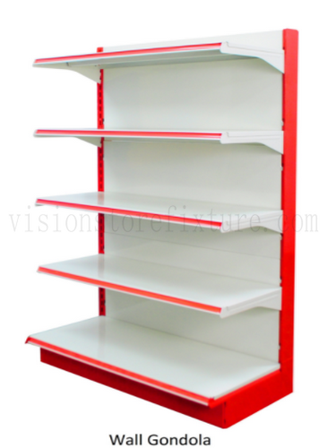 Wall gondola display shelving 