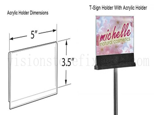 acyrlic-slant-back-brochure holder Clear