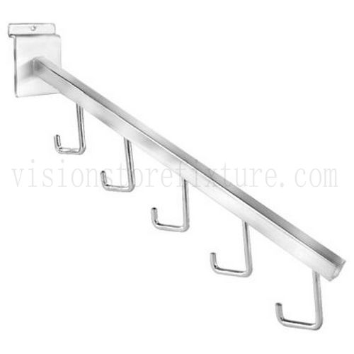 Saddle mount 5 hook faceout chrome