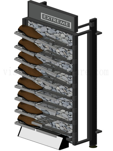 Double sides gym shoes stand display