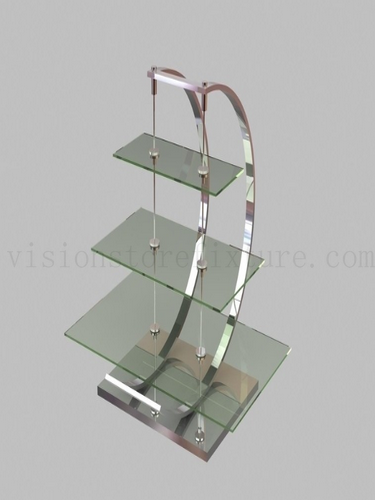 Flooring standing jewelry display rack