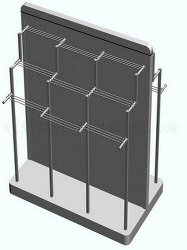 Double side faceout clothes display rack