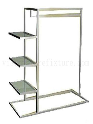 Customized clothing display standing rack