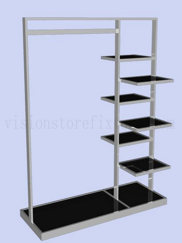 Customized clothing display standing rack