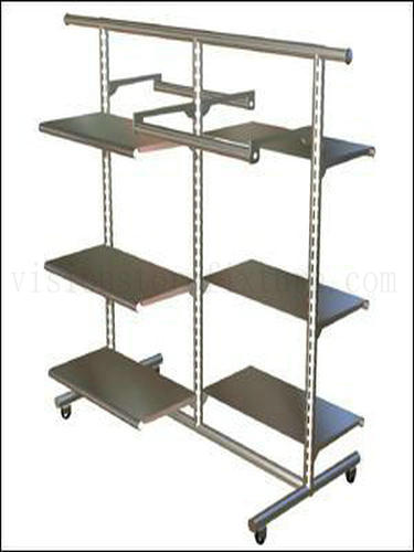 Customized clothing display standing rack