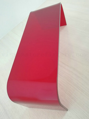 Colored acrylic bent riser