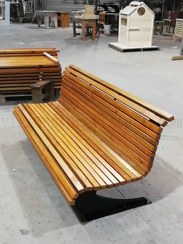 Outdoor furniture chair wooden bench